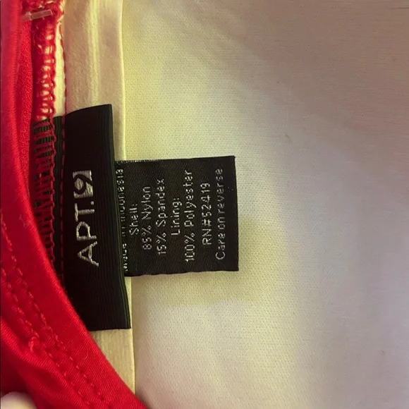 Stylish Red One Piece Swimsuit - Picture 4 of 4